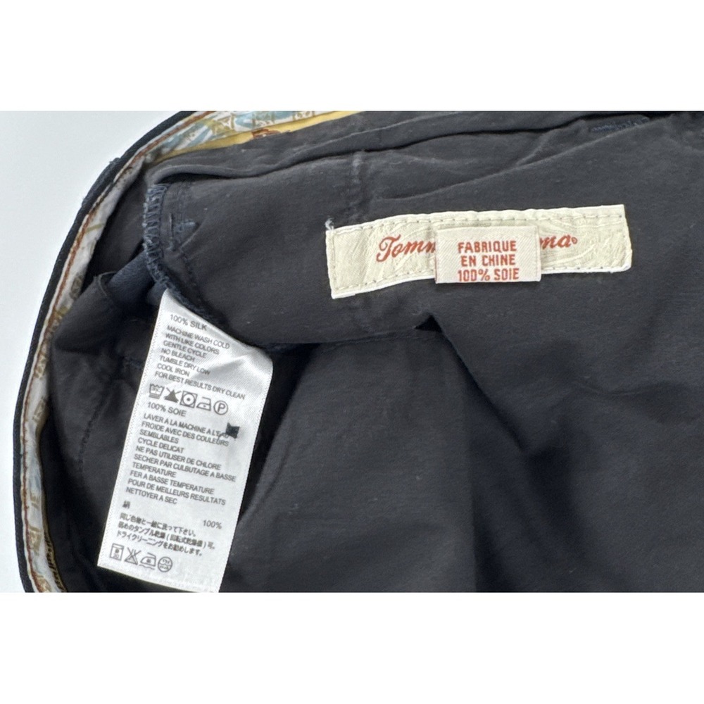 Tommy Bahama Men's Size 33 Black 100% Silk Shorts Beach Golf Outdoor Summer - Picture 3 of 8